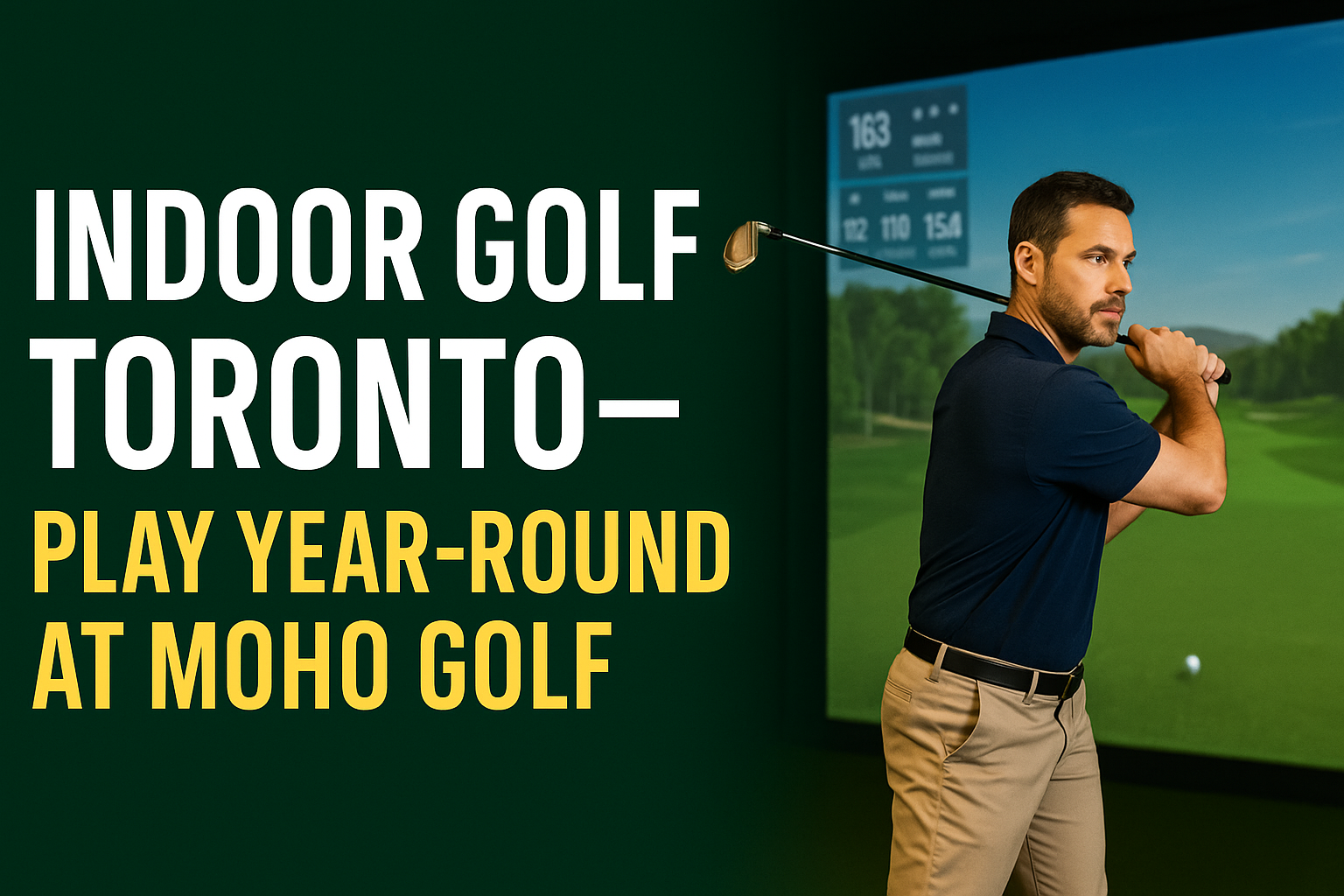 The Best Indoor Golf Toronto Alternative—Moho Golf